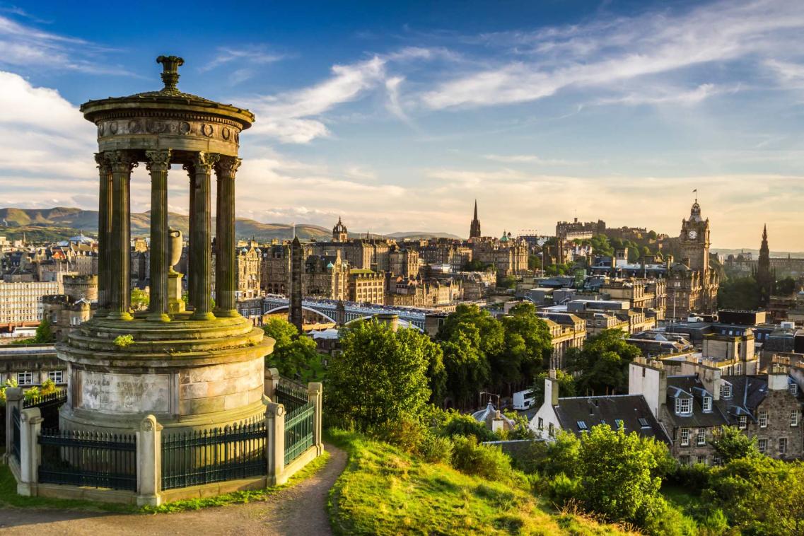 Edinburgh view Calton hill