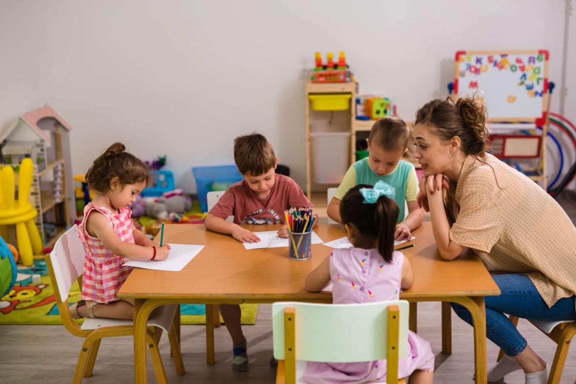 children in daycare
