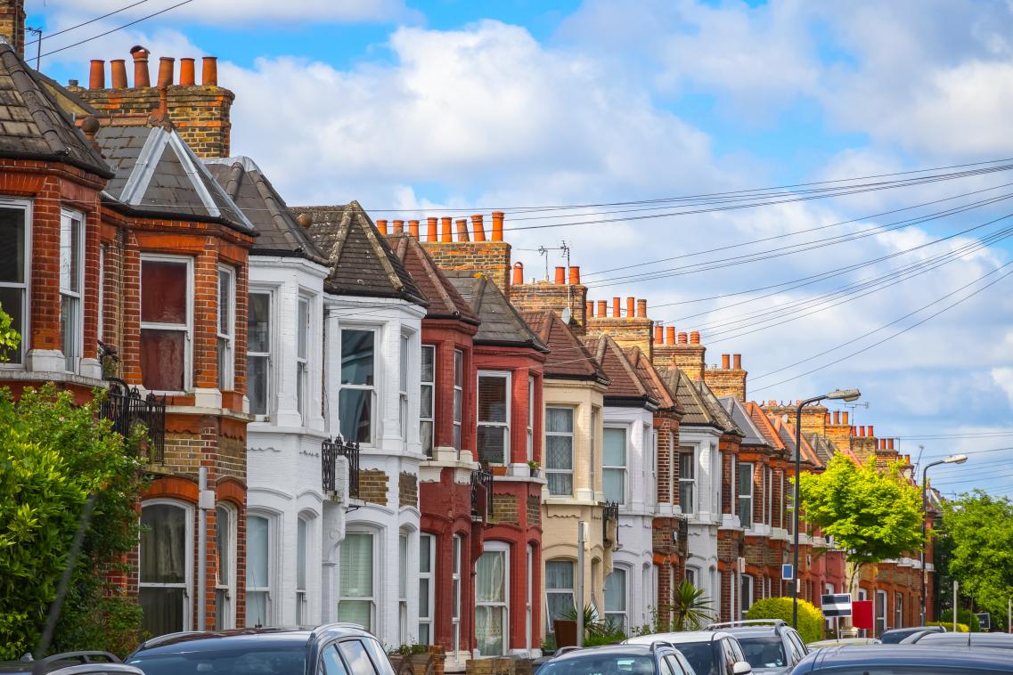 Image of a row of terraced houses