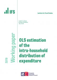 IFS WP2021/19 OLS estimation of the intra-household distribution of expenditure