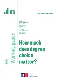 IFS WP2021/24 How much does degree choice matter?