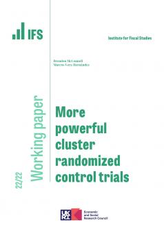 More powerful cluster randomized control trials