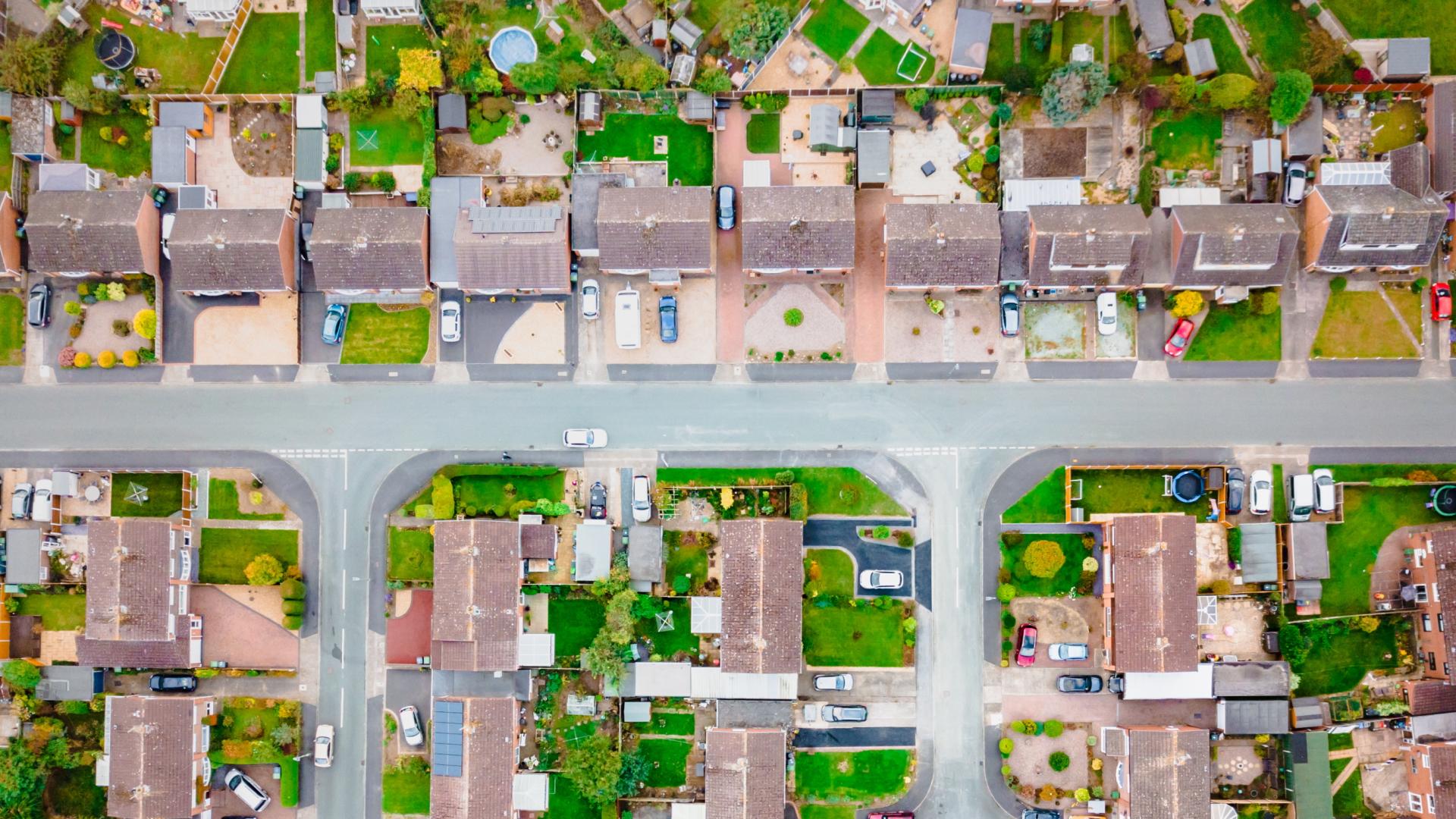 Image of a neighbourhood from above