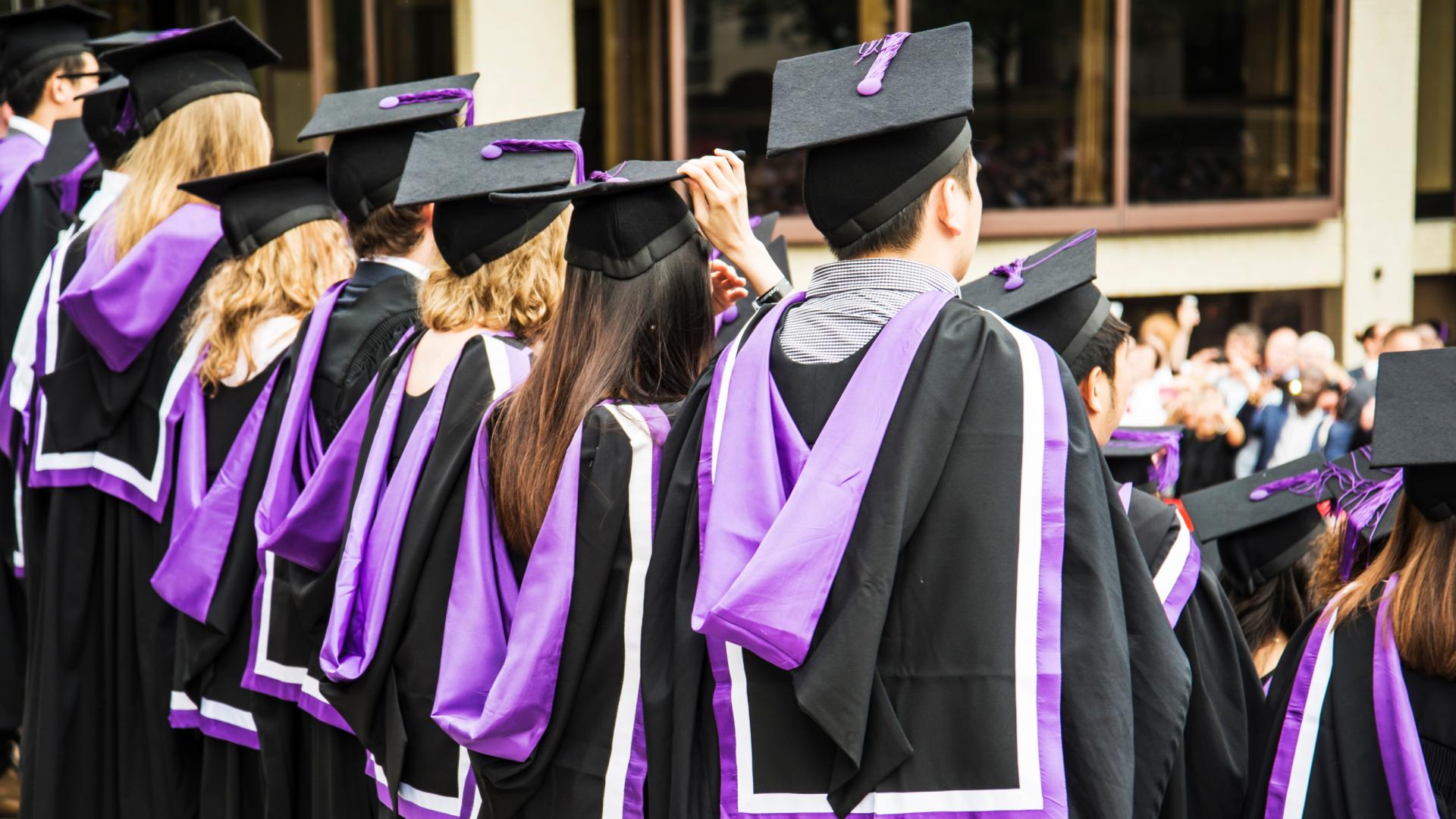 Image of students in graduation gowns