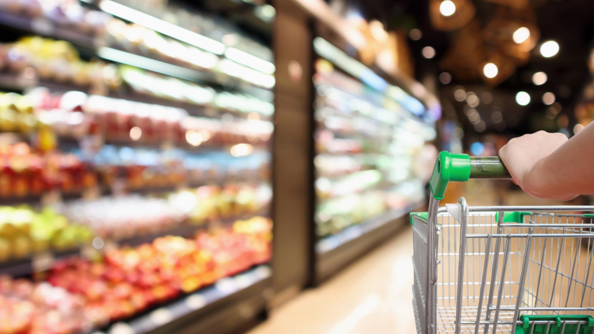 An image of a person shopping for food