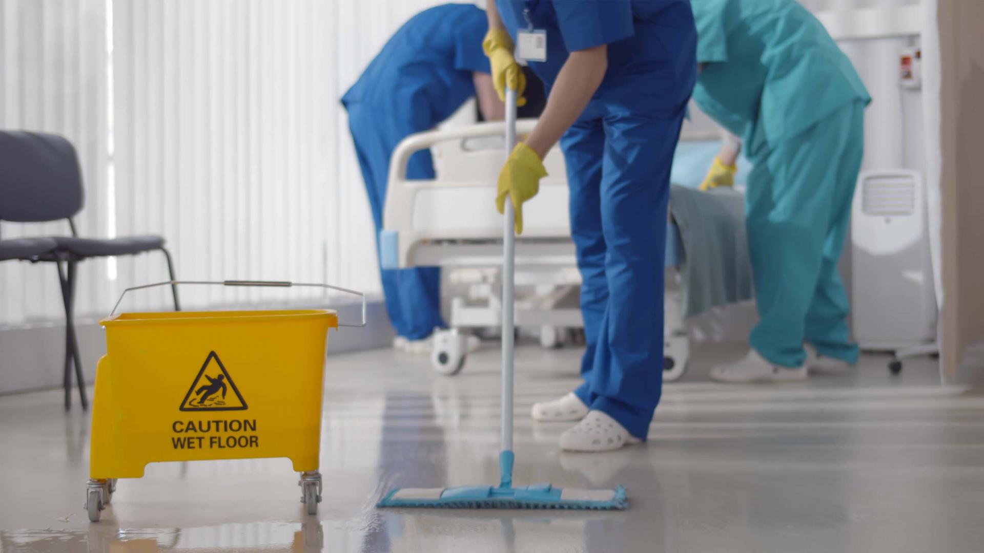 Cleaner in hospital
