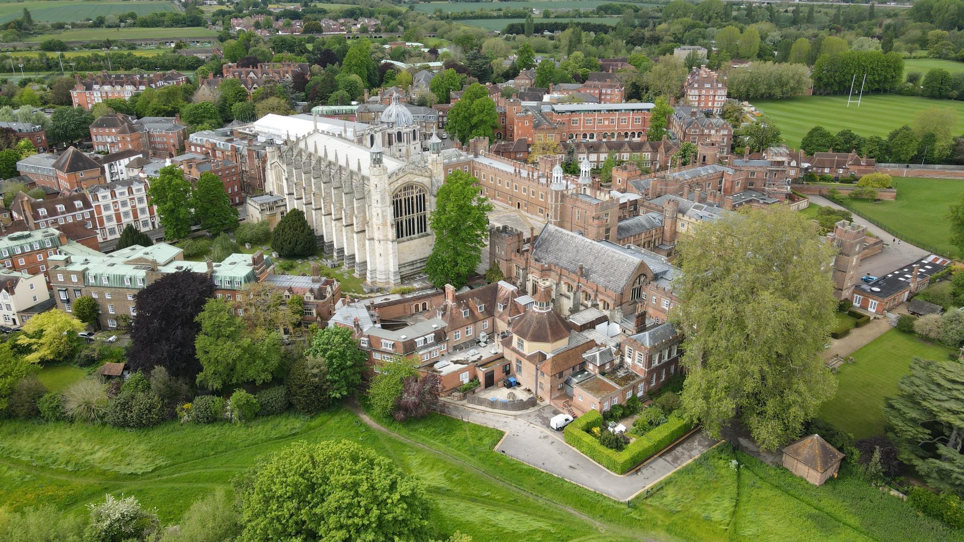 Image of Eton College in Aerial view