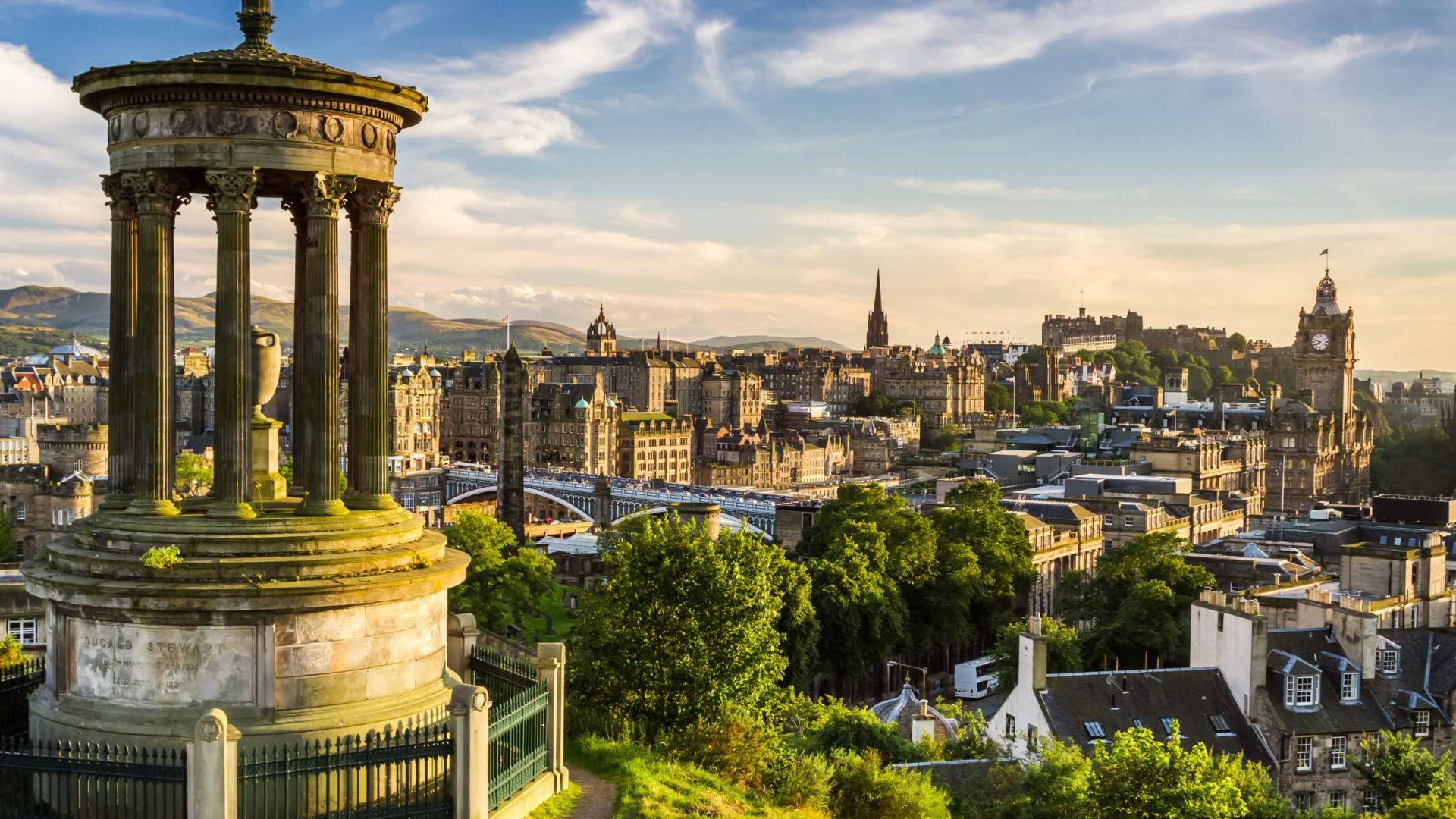 Edinburgh view Calton hill