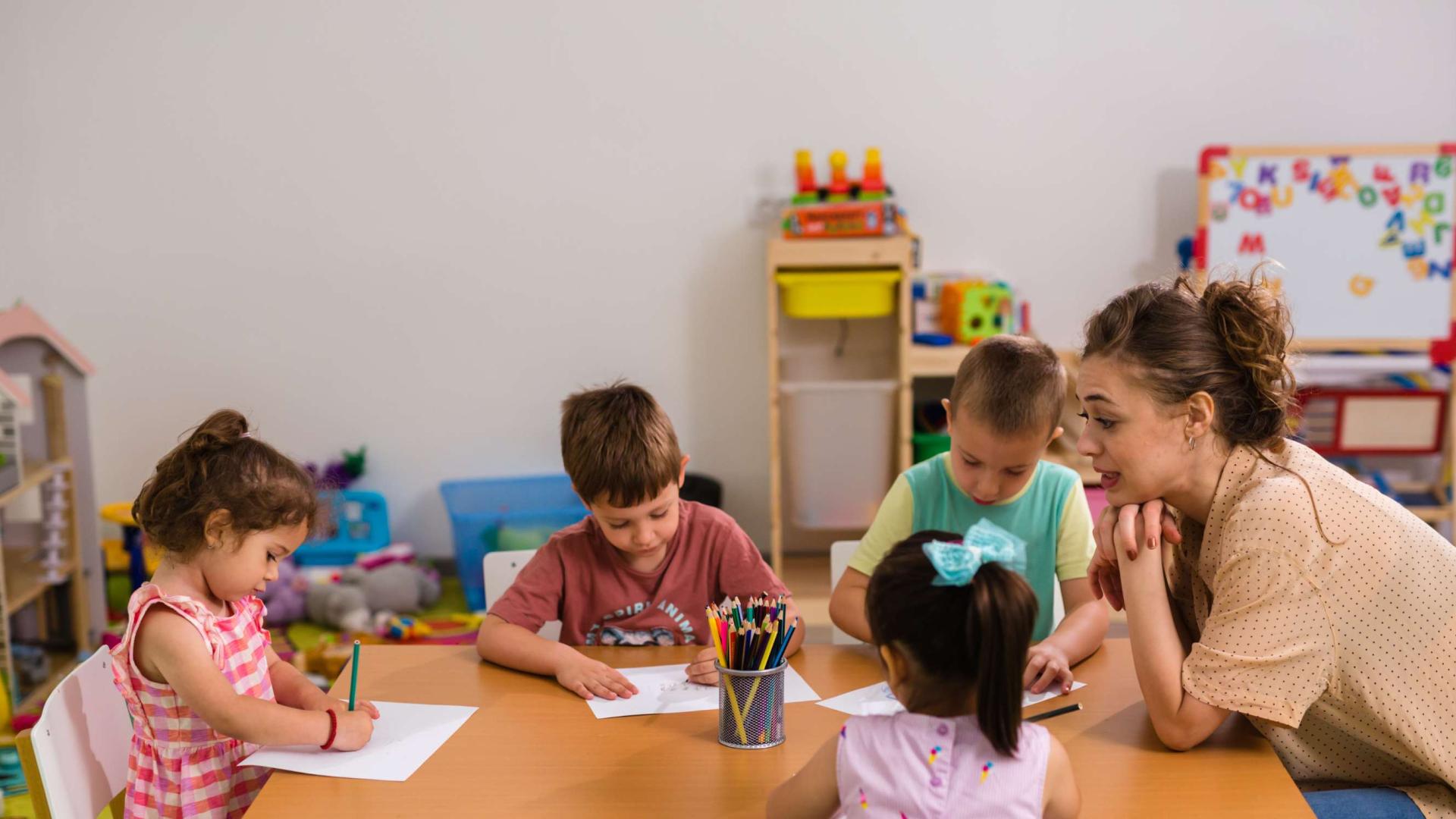 children in daycare