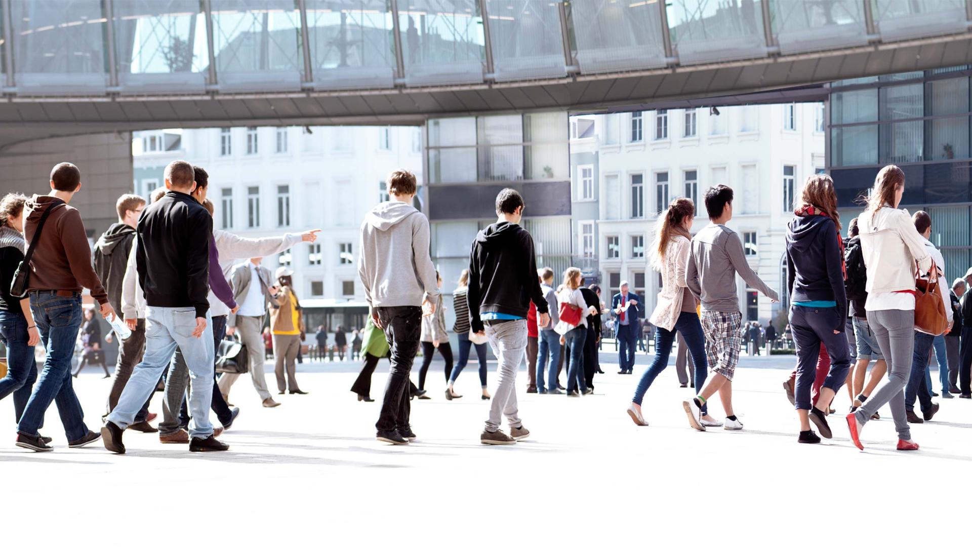 Young people in the street