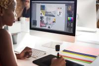 Graphic design student