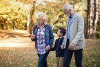 Grandparents with grandchild