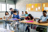 Students in a classroom