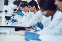 People working in a lab