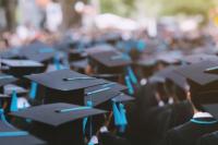 Photo of a group of students graduating