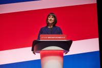 Image of Chancellor Rachel Reeves presenting at an event