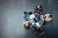 university students studying together