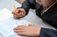 Child studying