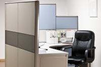 Empty office desk