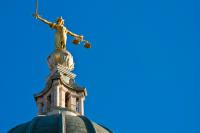 Image of top of Lady Justice On The Old Bailey, London