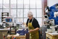 Woman working
