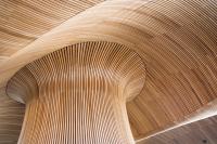 Close up image of the Welsh Assembly Building 