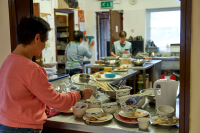 How does private pension saving change for workers moving from employee jobs into self-employment? 	