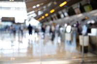 Arrivals area at an airport