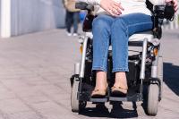 Woman in a wheelchair