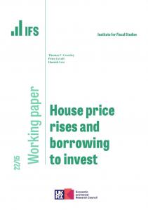 WP2022/15 House price rises and borrowing to invest