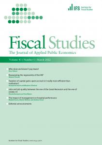 Fiscal Studies cover