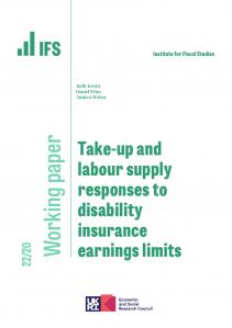 Take-up and labour supply responses to disability insurance earnings limits