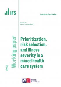 Prioritization, risk selection, and illness severity in a mixed health care system