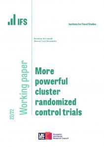 More powerful cluster randomized control trials