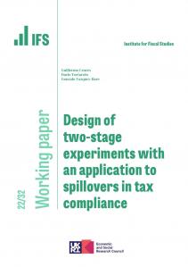 WP202232-Design-of-two-stage-experiments-with-an-application-to-spillovers-in-tax-compliance