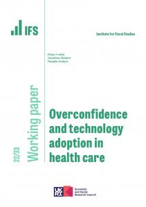 Overconfidence and Technology Adoption in Health Care