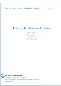 Effective Tax Rates and Firm Size