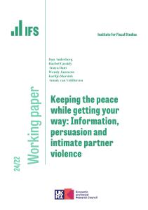Working Paper Cover