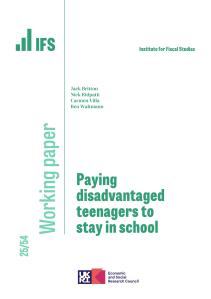 Working paper cover