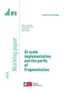 Working paper cover