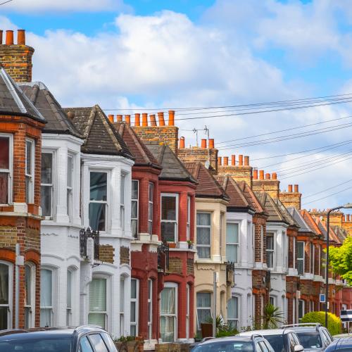 Image of a row of terraced houses