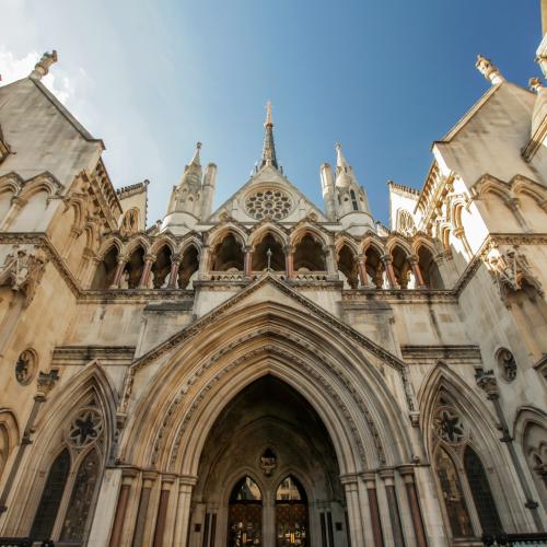 Image of the Entrance to the Royal Court of Justice 