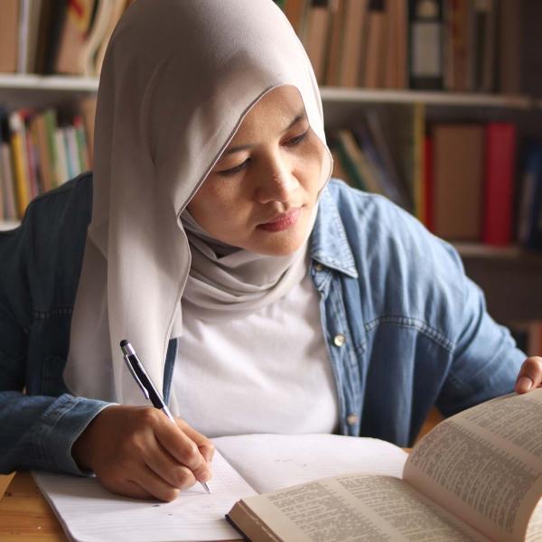 Student wearing hijab