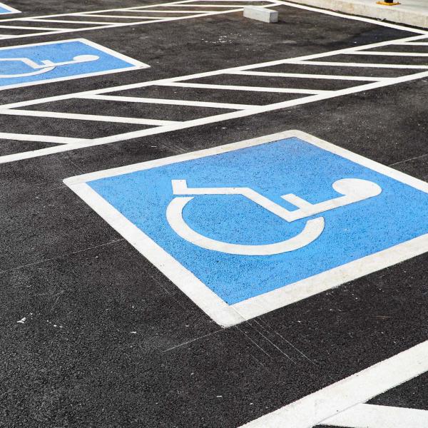 Disabled parking space