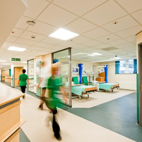 Photo of a busy hospital