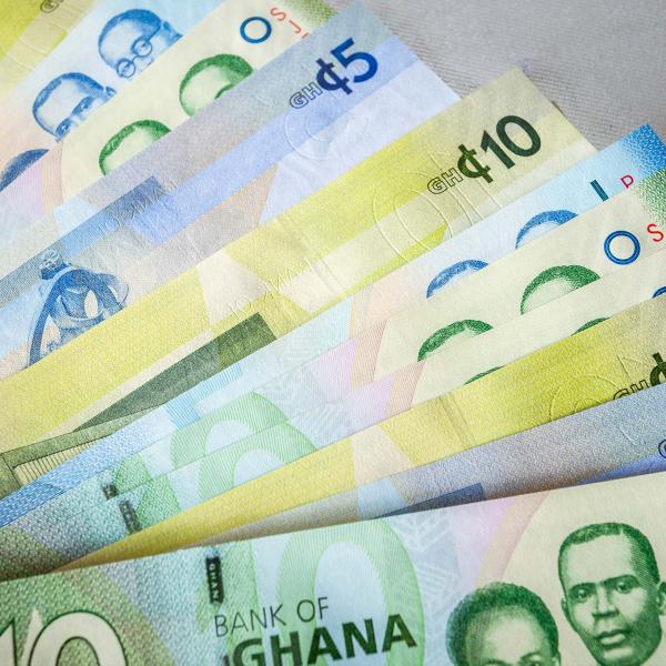 Ghana cedi bank notes