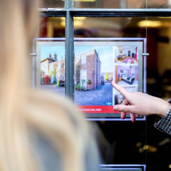 Estate agent window