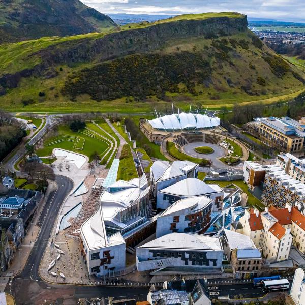 Aerial view of Holyrood