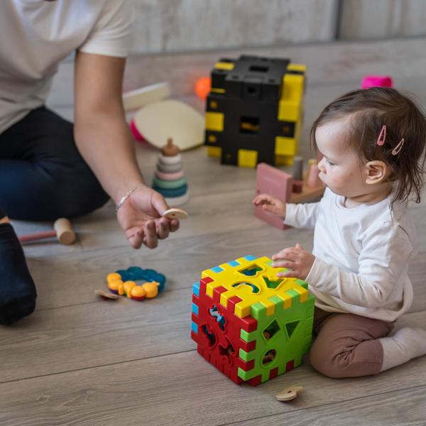 Toddler playing