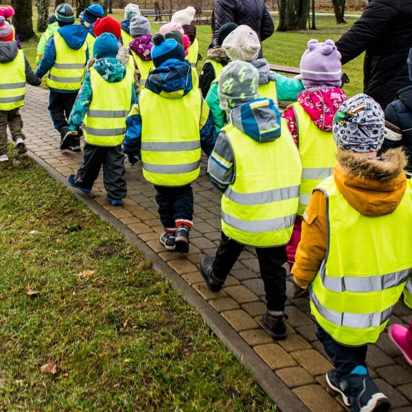 Children on a school trip